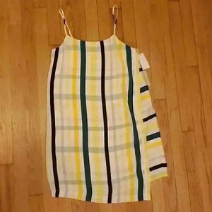 1. State Striped Asymmetrical Slip Dress Size Extra Small